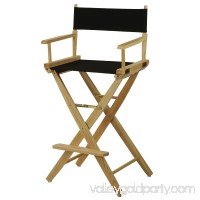 Extra-Wide Premium 18" Directors Chair Natural Frame W/Royal Blue Color Cover   563751170